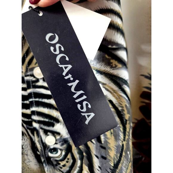 NWT Oscar Misa Tiger Aloha Hawaiian; Tropical Shirts. Wonderful Graphics Sz XL - Picture 4 of 8